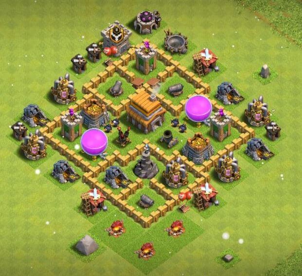 town hall 5 trophy base