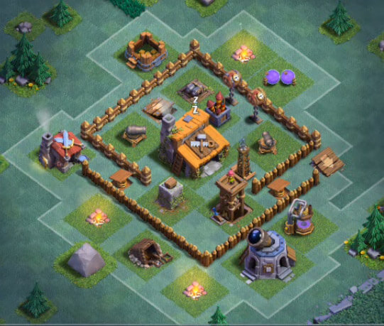 Builder Hall 3 Base best bh3 base