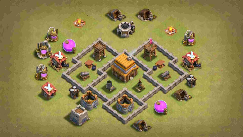 best th4 base coc