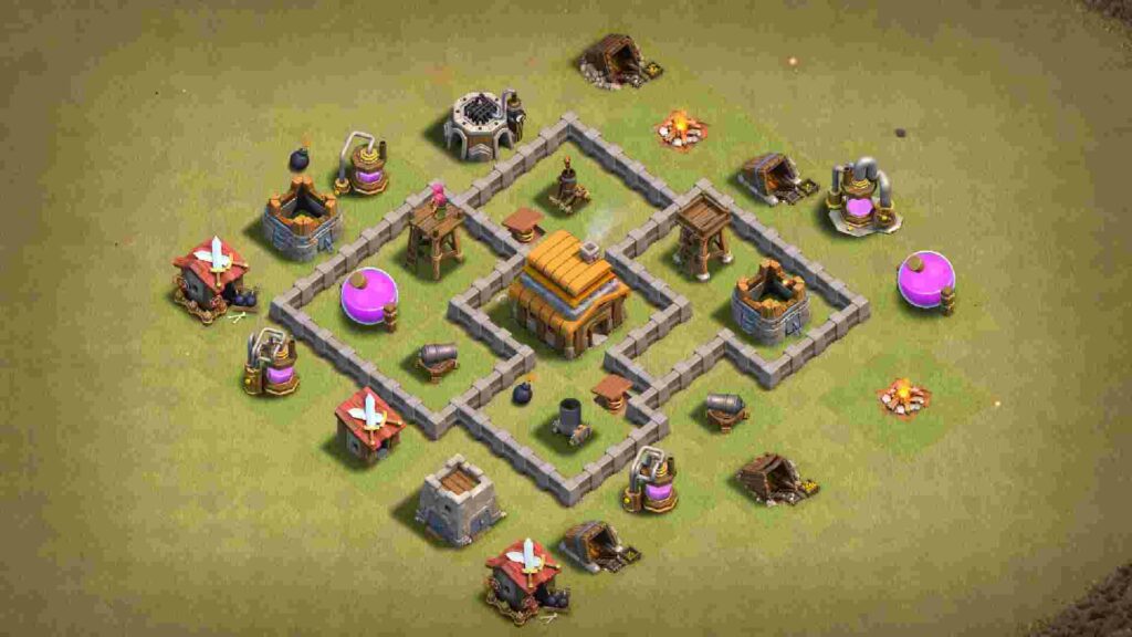 best th4 base coc