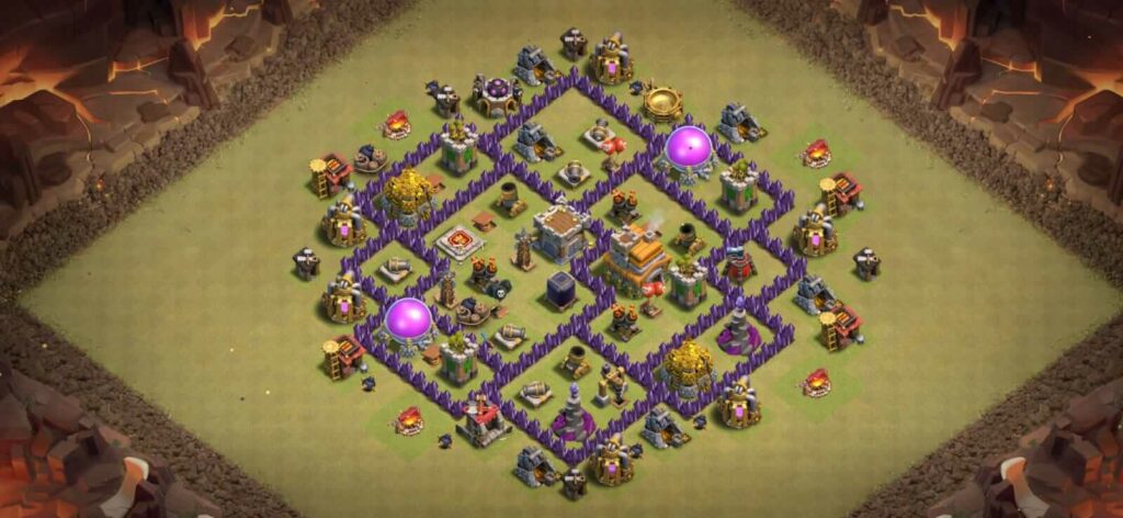 best th7 war base layout