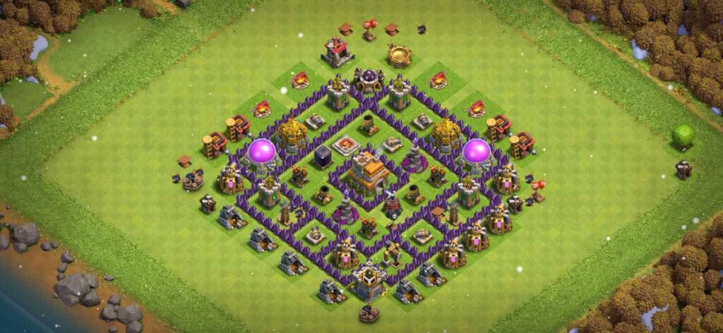 150 Best Th7 Defense Base Links 22 New Town Hall 7 Anti 2 Star Coc Bases Design 22