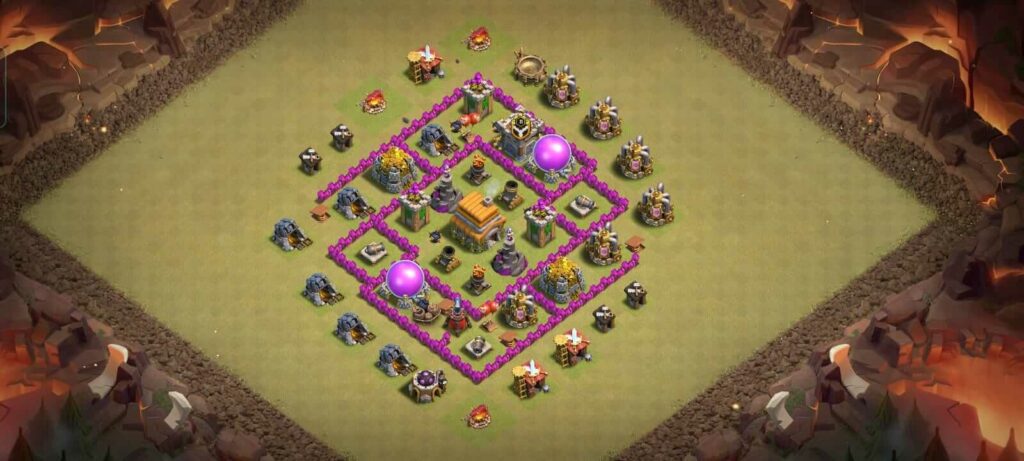 town hall 6 war base