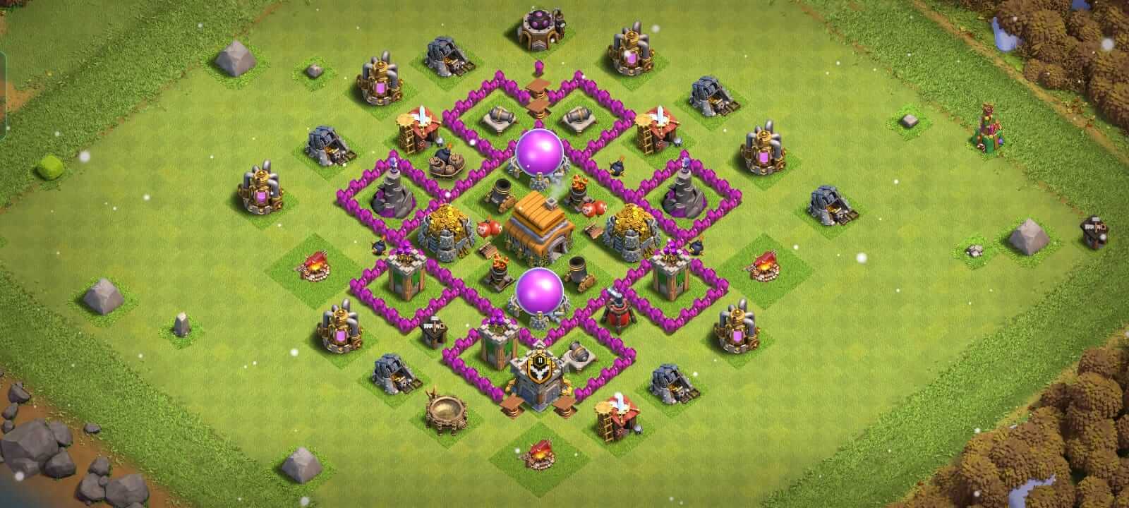 45+ Best Town Hall 6 Defense Base Links (2023) TH6 Trophy/Hybrid Copy & Download NewForestSafari
