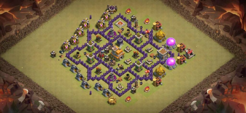 best th7 war base layout