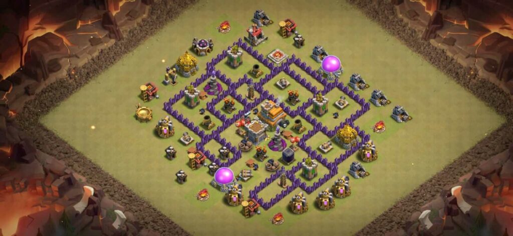 best th7 war base layout