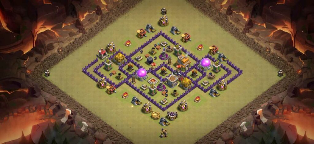 best th7 war base layout