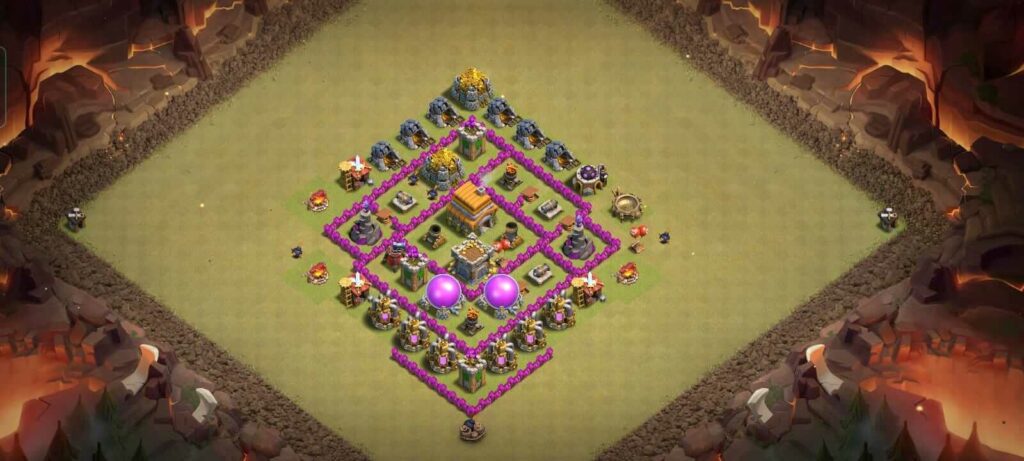 town hall 6 war base