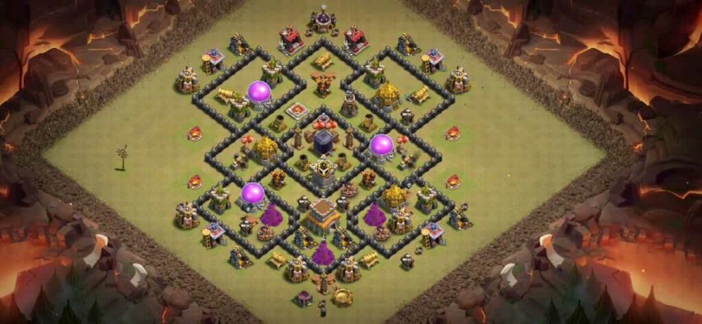 best war base for th8
