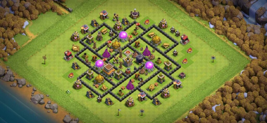 clash of clan layout th8