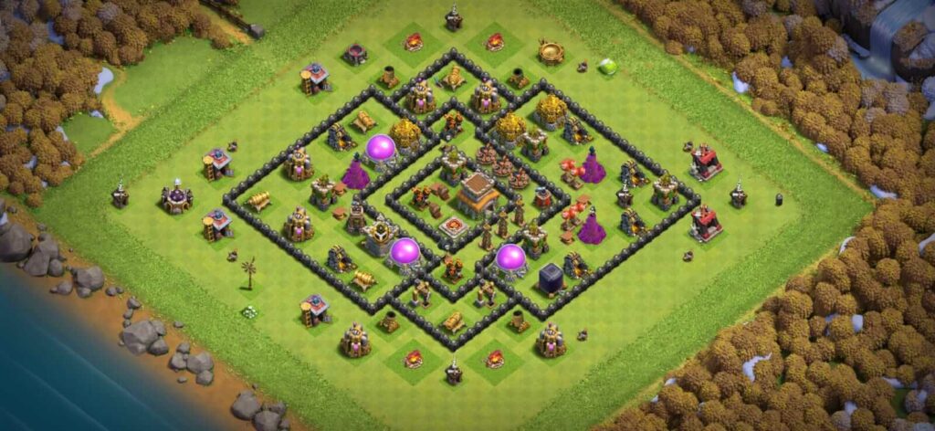 clash of clan th8 layouts