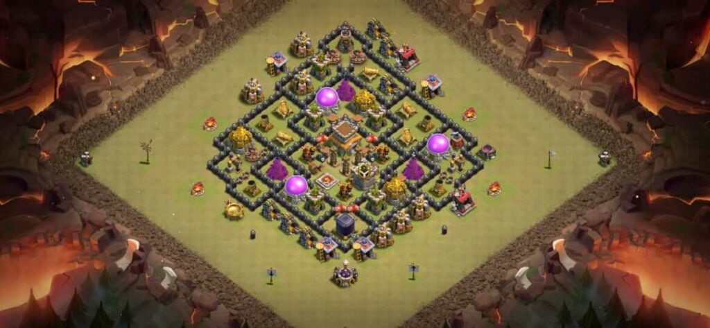 clash of clan war bases th8