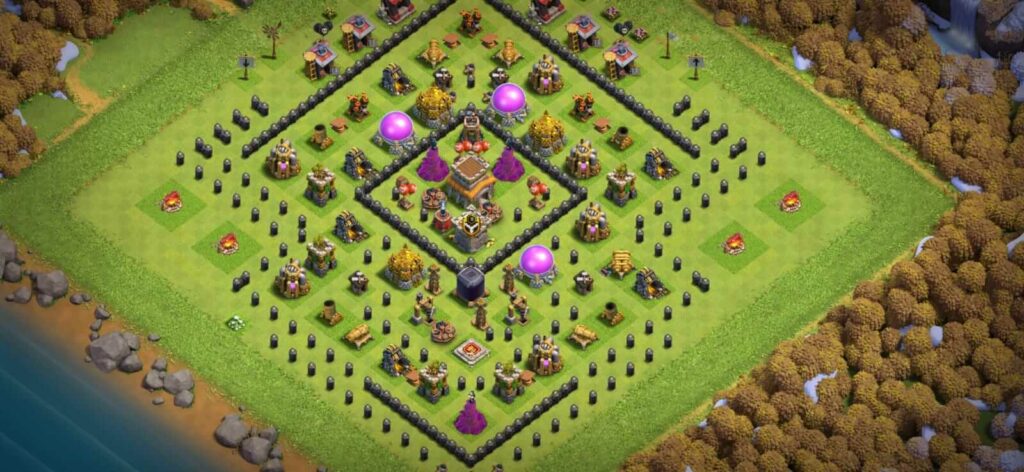 clash of clans base layouts th8