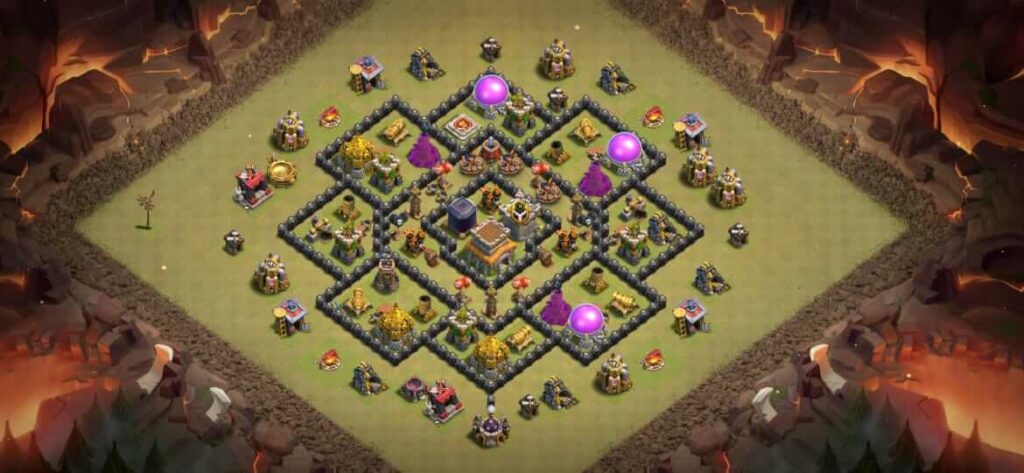 clash of clans lvl 8 base