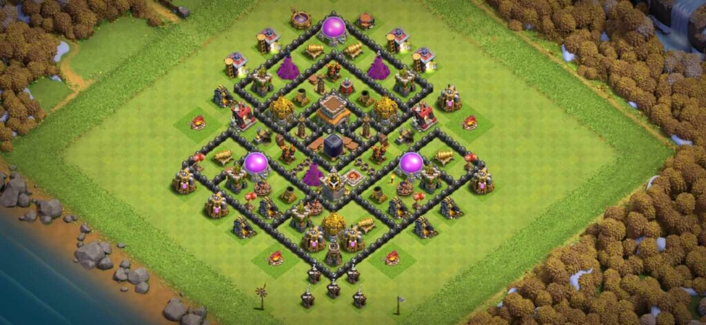 coc level 8 farming base