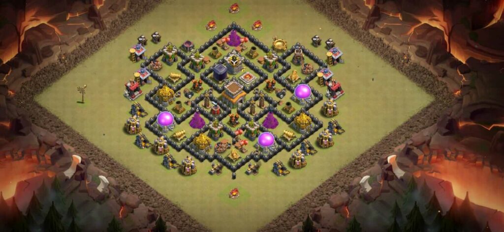 coc level 8 war base