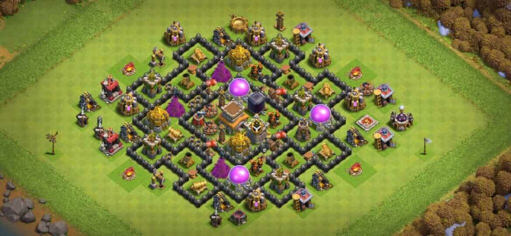 coc th8 farming bases