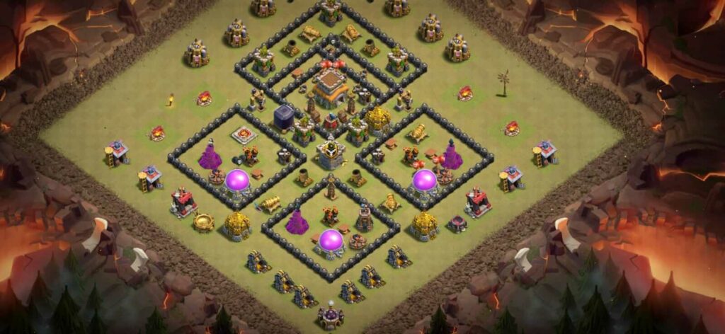level 8 town hall war layout