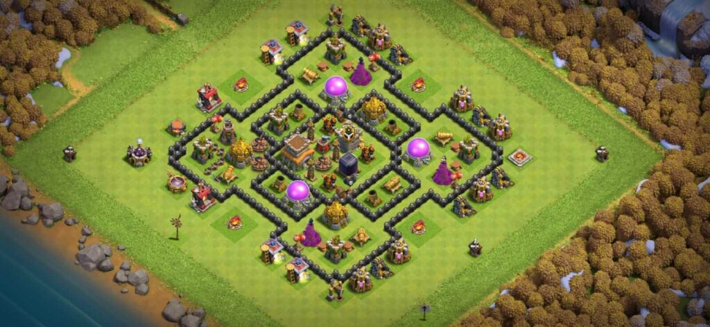 th8 coc farming base