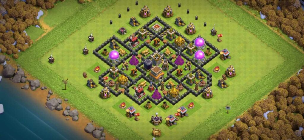 town hall 8 best farming base