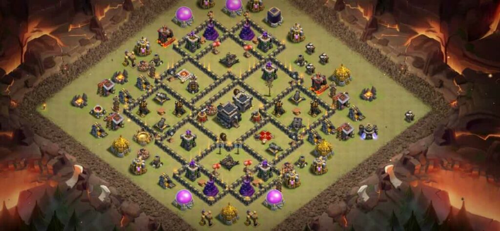 Best TH9 War Base Anti 3 Stars