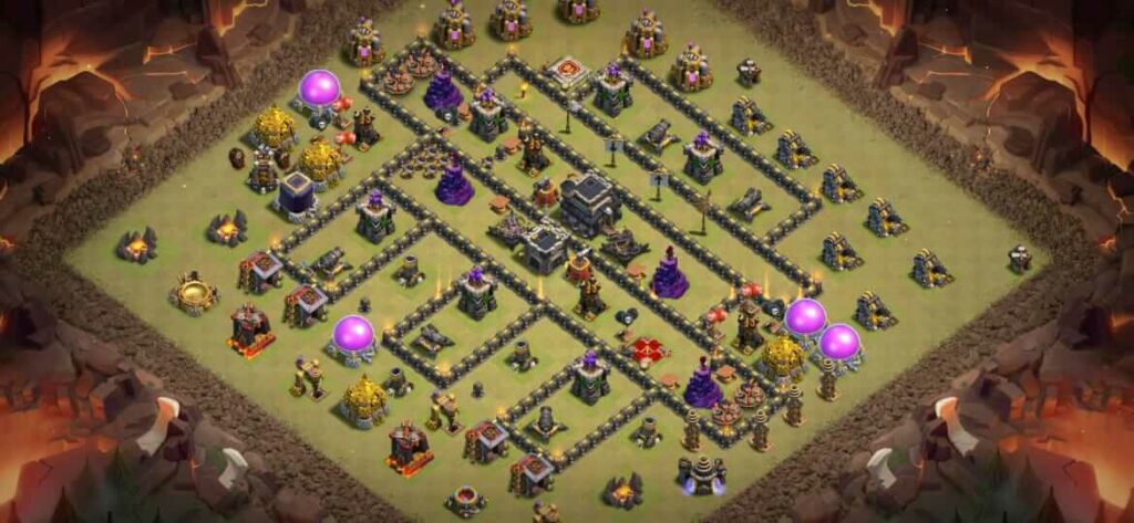 anti Lava loons town hall 9 clan war league base