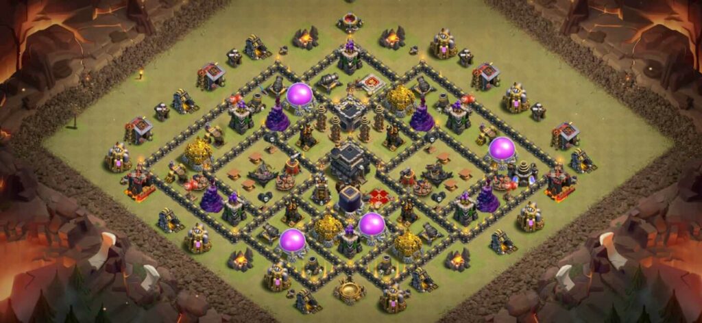 clash of clans town hall 9 war base