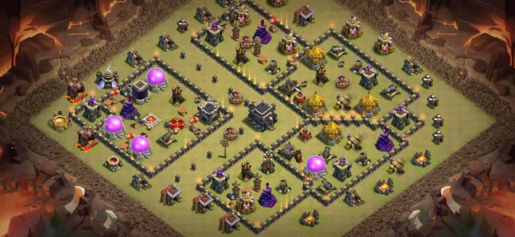 strongest town hall 9 war base coc
