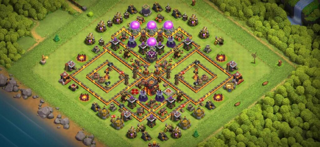 Town Hall 10 Hybrid Base: Protect Your Resources and Achieve Victory - Base  of Clans