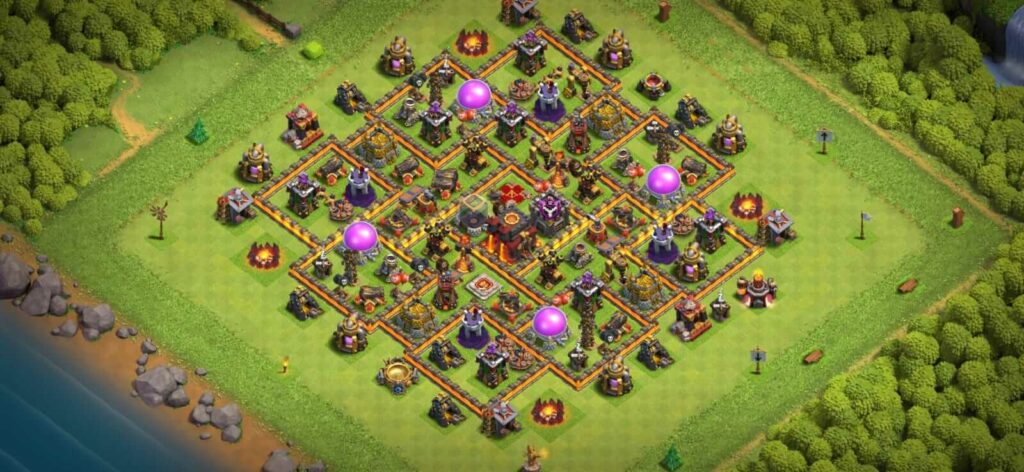 TH10 farming base designs