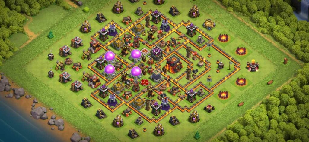 best th10 defense base designs