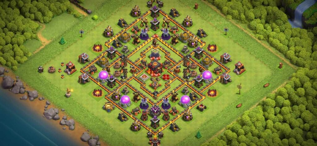 best th10 defense base designs