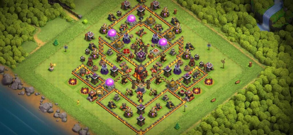 best th10 defense base designs