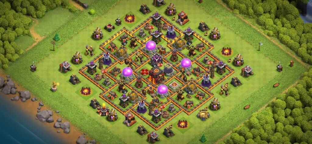 best th10 defense base designs