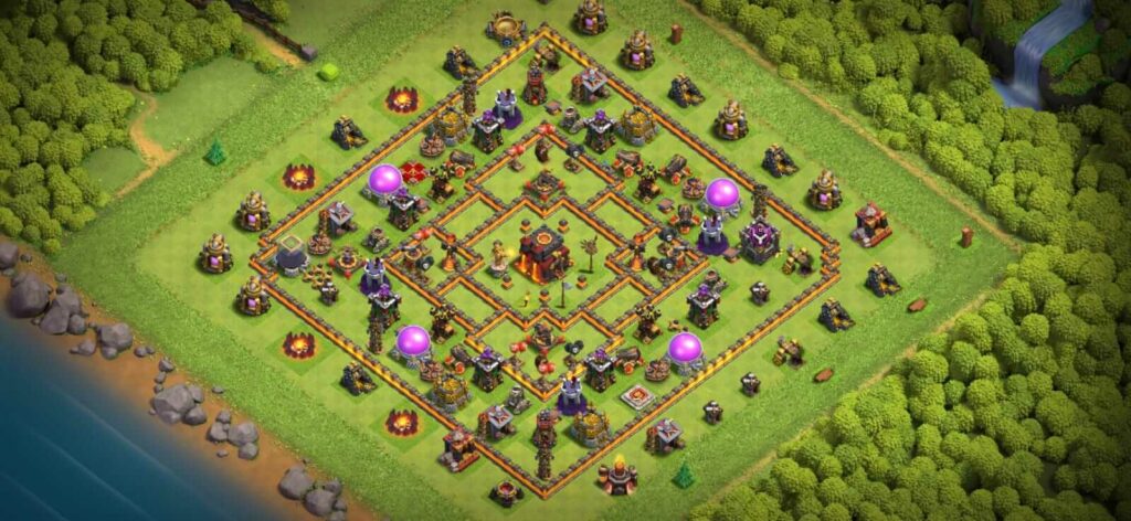 best th10 defense base designs