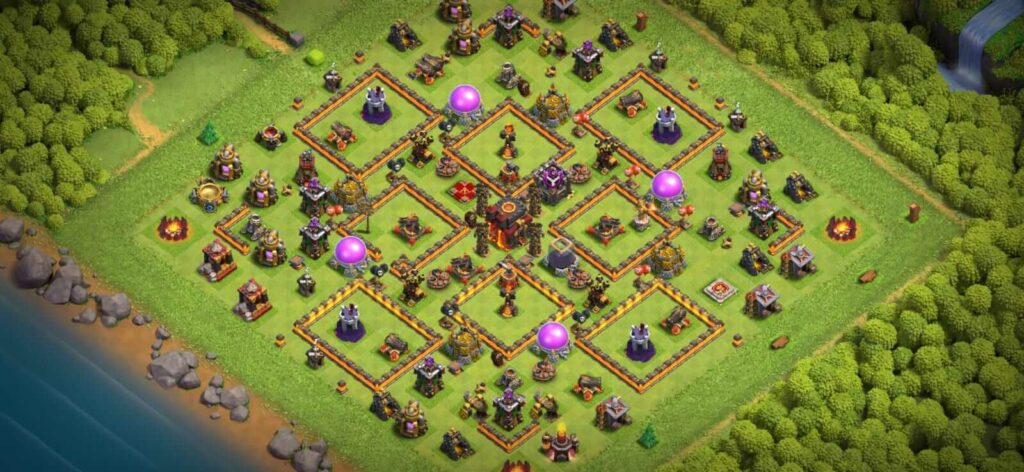 best th10 defense base designs