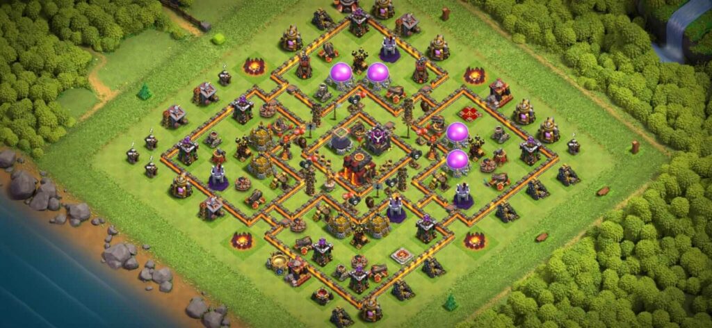 best th10 defense base designs