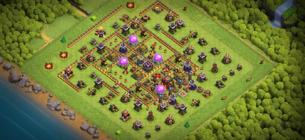 TH10 farming base designs