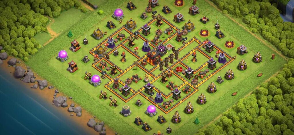 best th10 defense base designs