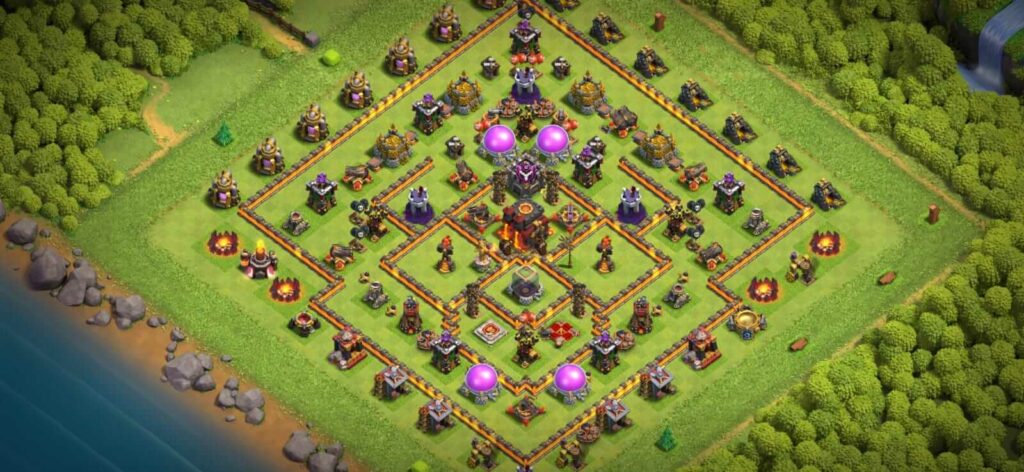 TH10 farming base designs