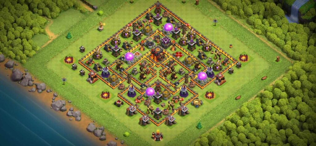 TH10 farming base designs