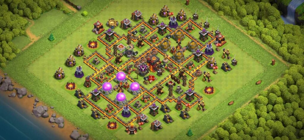 TH10 farming base designs