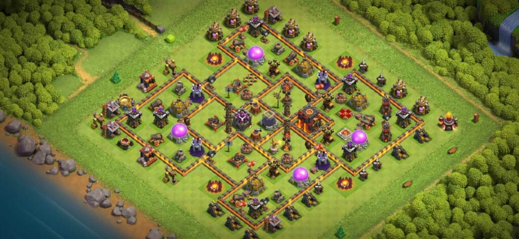 best th10 defense base designs