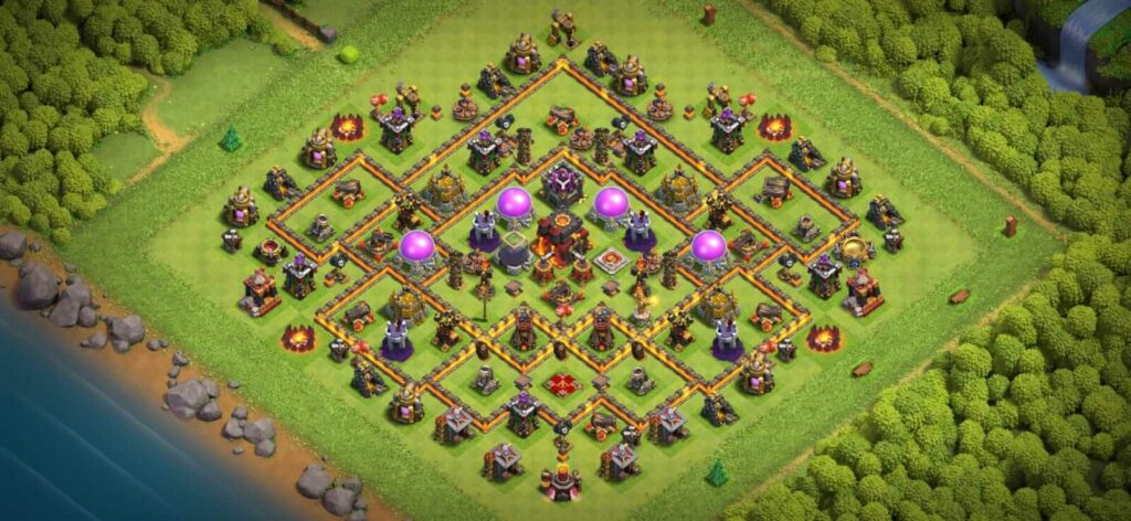 best th10 defense base designs