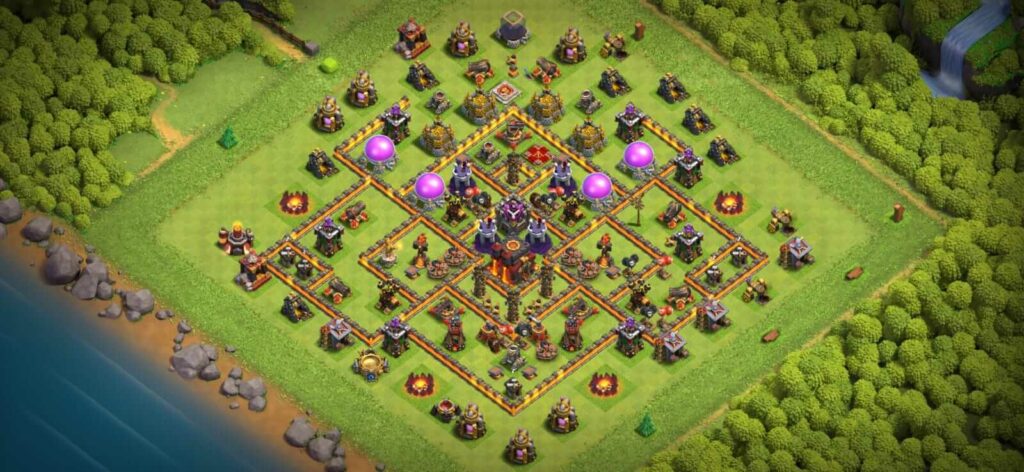 best th10 defense base designs