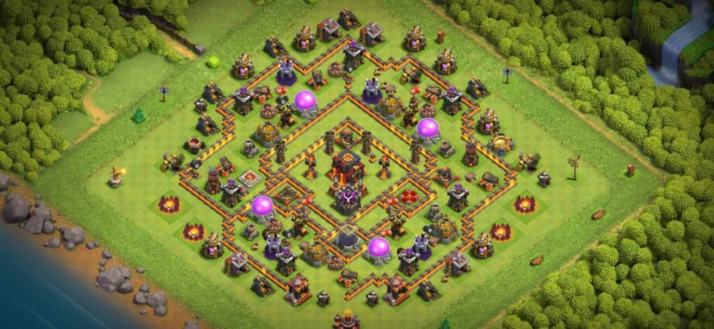 best th10 defense base designs