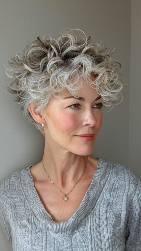 Curly Hairstyles For Women Over 50 43