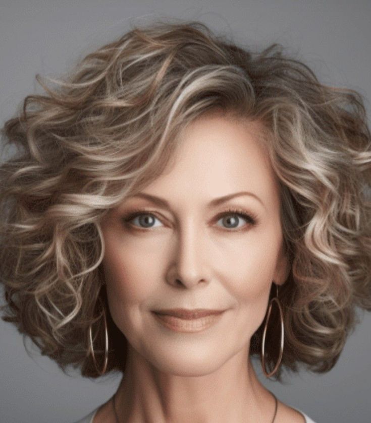 Curly Hairstyles For Women Over 50 60