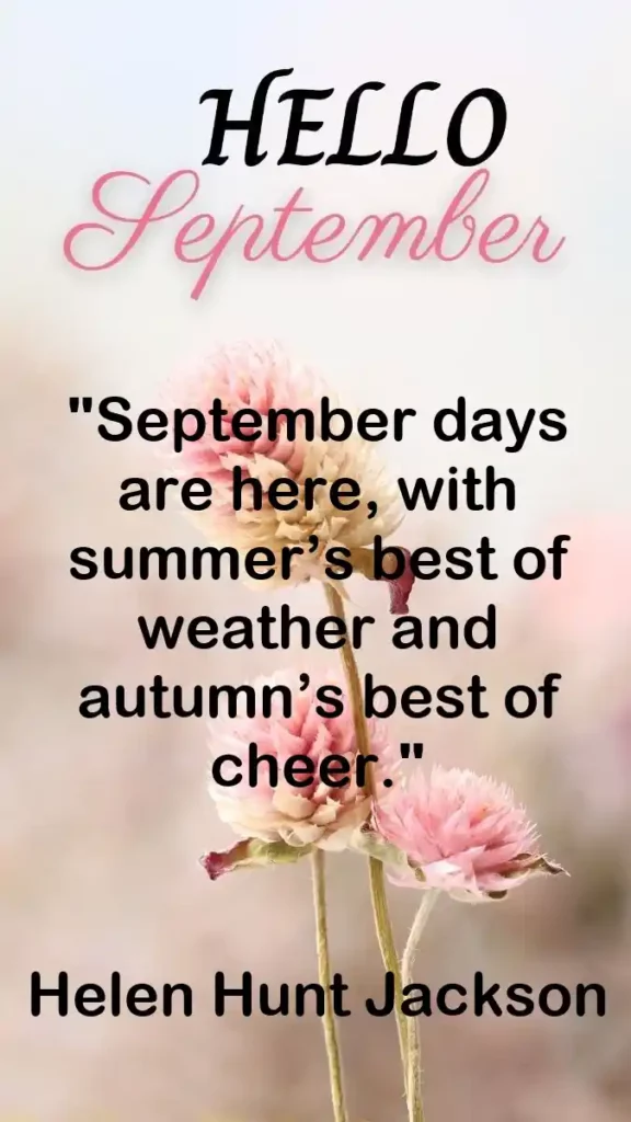Hello September Quotes