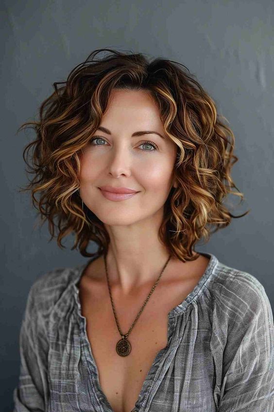 wavy hairstyles for women over 40